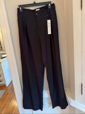 BEVY FLOG Black Wide-Leg Women's Pants NWT Marlin